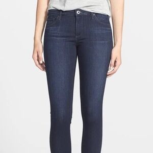 AG Adriano Goldschmied The Legging Ankle Jeans Size 26R Super Skinny Denim Blue